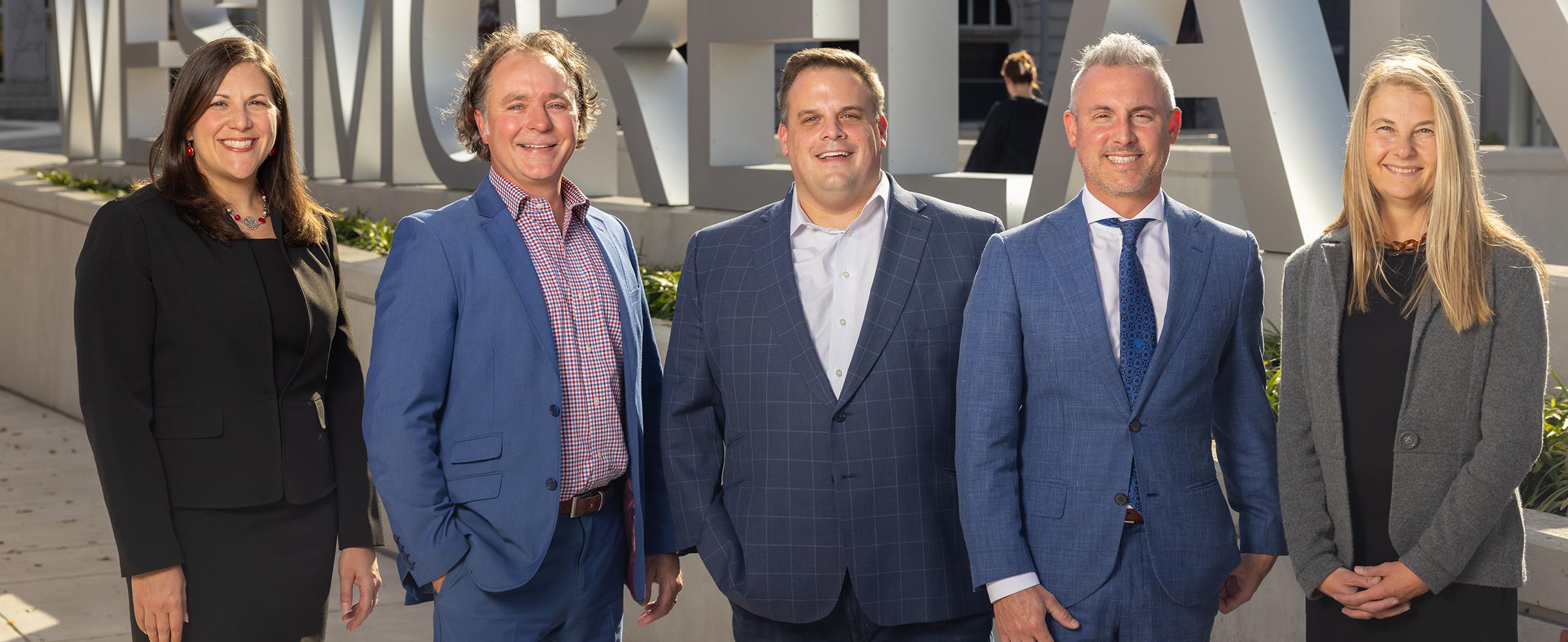 Visionaries alumni (pictured L to R): Pictured in photo are (left to right): Lisa Krall, Mike Reese, Jordan Pallitto, Michael Quatrini and Lori Trautwine. Photo credit: Joshua Franzos.